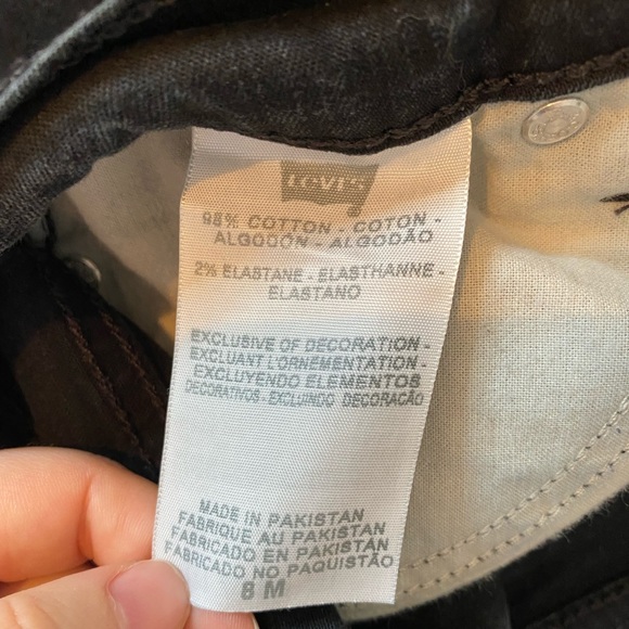 Levi’s Perfectly Slimming 512 Bootcut Black Jeans - Picture 11 of 12